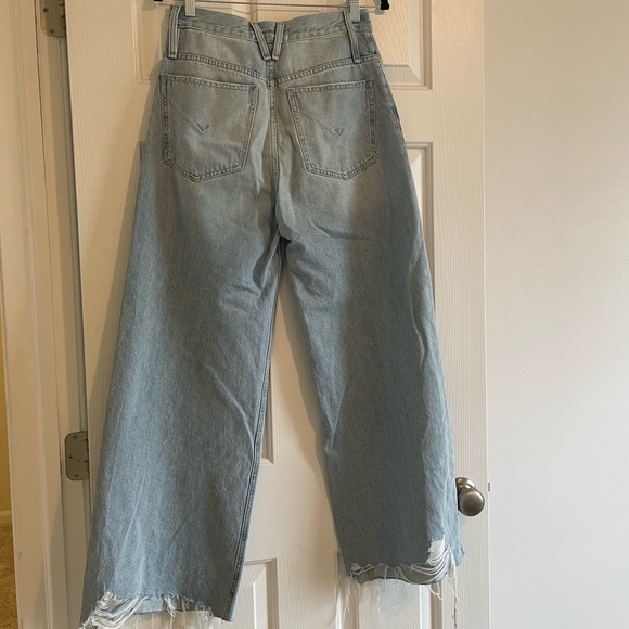 Hudson James Wide Leg Jeans in Iris - Sold at Anthropologie- Light Wash - Picture 9 of 12